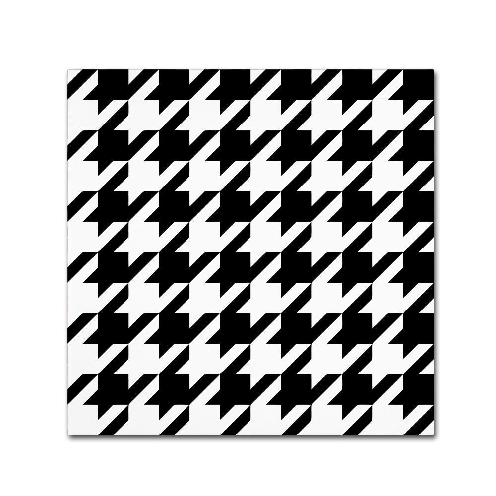 Xmas Houndstooth 6 by Color Bakery, 18x18-Inch Canvas Wall Art