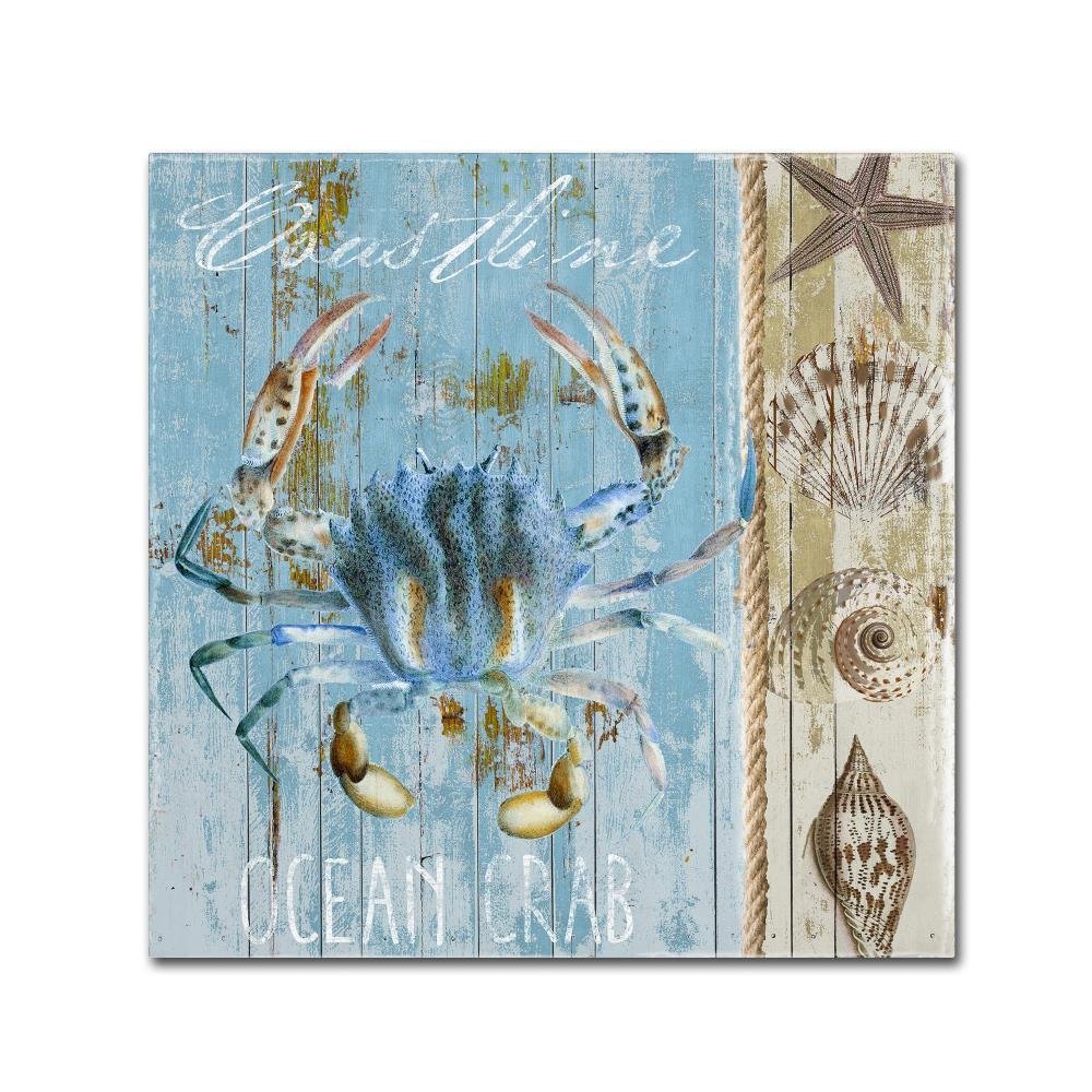 Blue Crab II by Color Bakery, 18x18-Inch Canvas Wall Art