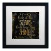 Moon and Back II by Color Bakery, White Matte, Black Frame 16x16-Inch view 1