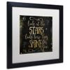 Moon and Back II by Color Bakery, White Matte, Black Frame 16x16-Inch view 2