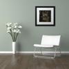 Moon and Back II by Color Bakery, White Matte, Black Frame 16x16-Inch view 3