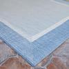 Couristan Recife Indoor Outdoor Rug - Stria Texture 2' x 3'7" Rectangle in Blue, Hose Washable, Low Pile, Pet- Kid Friendly Home Decor for Living Room, Patio Furniture Set, Kitchen view 4