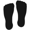 LiteMark 9 inch Black Sock Print Decal Stickers for Floors and Walls - Pack of 12 view 1