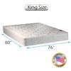 Dream Solutions USA Legacy Gentle Firm King Size (76"x80"x8") Mattress Only - Fully Assembled, Good for Your Back, Longlasting, Orthopedic, One Sided - None Flip view 2