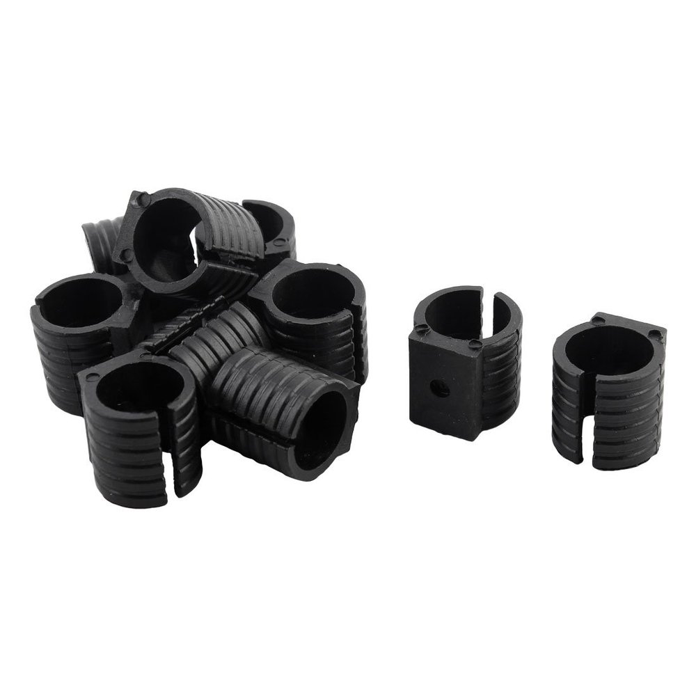 uxcell Plastic U-Shaped Chair Pipe Foot Clamp Pads Floor Glides Caps 19mm