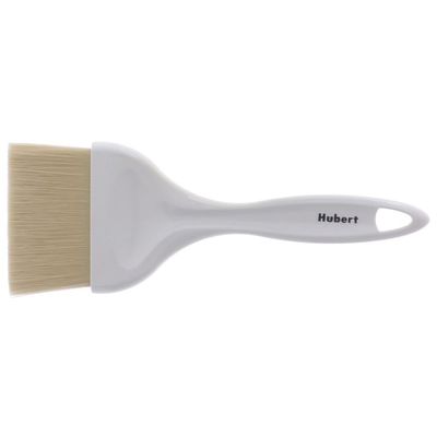 HUBERT Pastry Brush with Boar Bristles and White Plastic Handle - 9"L x 3"W