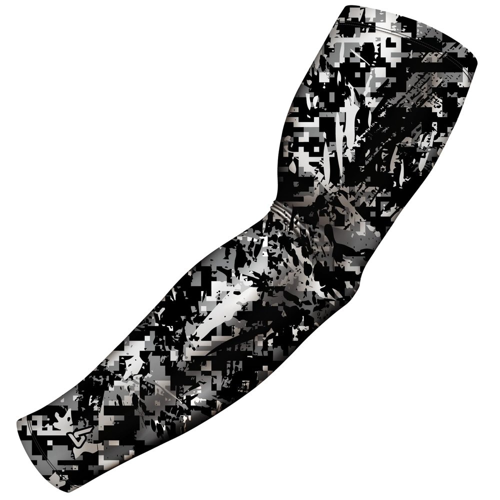 B-Driven Sports Premium Pro-Fit Compression Arm Sleeve for Men & Women - For Sports Protection - Single, Digital Designs