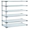 Omega 18" Deep x 72" Wide x 86" High 6 Tier Solid Galvanized Steel Add-On Shelving Unit view 1