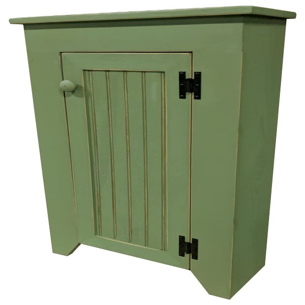 Sawdust City Narrow Wooden Cupboard (Old Sage)