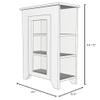 Sawdust City Narrow Wooden Cupboard (Old Sage) view 2