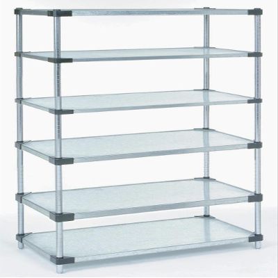 Omega 24" Deep x 36" Wide x 96" High 6 Tier Solid Galvanized Starter Shelving Unit