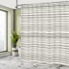 Ambesonne Striped Shower Curtain, Abstract Lines in Earthen Tones Simplistic Chevron Vain Uniform Ranks Blaze Print, Cloth Fabric Bathroom Decor Set with Hooks, 69" W x 75" L, Green Grey view 4