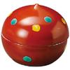 Yamasita Craft 10218-128 Vermilion Polka Dot Lid Delicacy, Small, 2.0 x 2.0 inches (5 x 5 x 5 cm) view 1