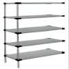 Omega 21" Deep x 72" Wide x 54" High 5 Tier Solid Galvanized Steel Add-On Shelving Unit view 1