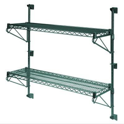 Omega Products Corporation 24" Deep x 48" Wide x 14" High Adjustable 2 Tier Freezer Wall Mount Shelving Kit
