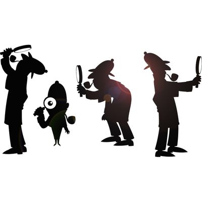 Vinyl Wall Decal Agent Detective Sherlock Holmes Nursery Stickers Large Decor (896ig) Matte Black