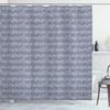 Ambesonne Grey Shower Curtain, Piano Music Clay Motif Various Notes Beats Melody Rhythm Harmony Jazz, Cloth Fabric Bathroom Decor Set with Hooks, 69" W x 84" L, Pale Lavender view 1
