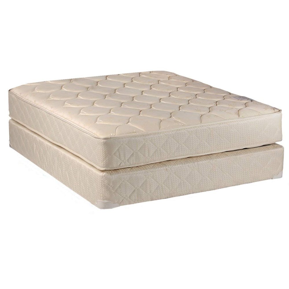 Dream Solutions USA Comfort Classic Gentle Firm Cal King (72"x84"x9") Mattress and Box Spring Set - Fully Assembled, Orthopedic, Good for Your Back, Long Lasting and 2 Sided