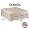 Dream Solutions USA Comfort Classic Gentle Firm Cal King (72"x84"x9") Mattress and Box Spring Set - Fully Assembled, Orthopedic, Good for Your Back, Long Lasting and 2 Sided view 2