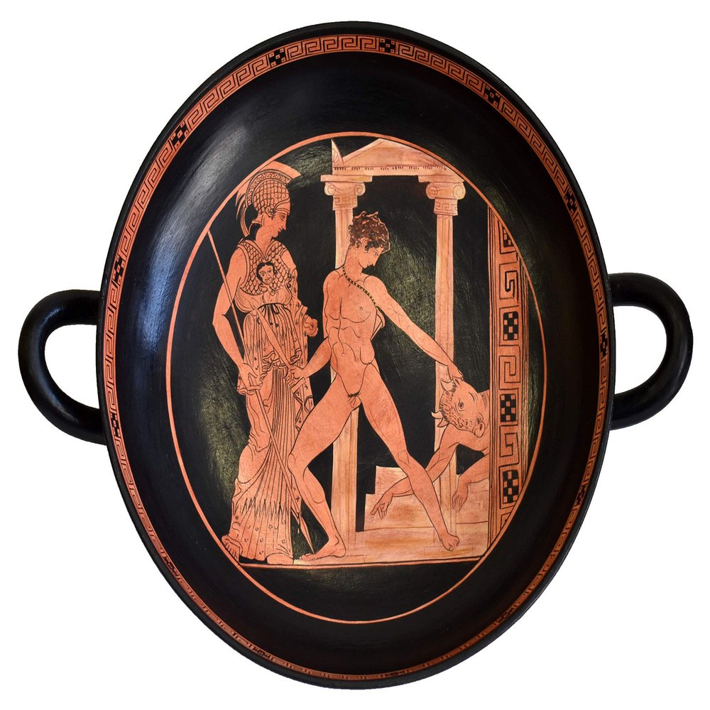 Estia Creations Victory of Theseus Over The Minotaur in The Presence of Athena - Madrid Museum
