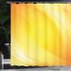 Ambesonne Yellow Shower Curtain, Radiate Lines Like Sand Ombre Elements White Digital Reflection, Cloth Fabric Bathroom Decor Set with Hooks, 69" W x 84" L, Yellow White view 3