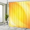 Ambesonne Yellow Shower Curtain, Radiate Lines Like Sand Ombre Elements White Digital Reflection, Cloth Fabric Bathroom Decor Set with Hooks, 69" W x 84" L, Yellow White view 4