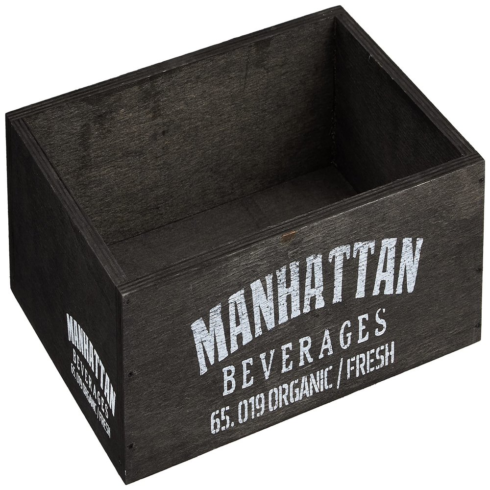 (Key Stone) Keystone Wood Harvest Box Stackable Small Manhattan