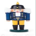 Rudolphs Schatzkiste Nutcracker with Pimple Hood Blue-Yellow Width x Height of x Depth 5 cmx14 cmx3 cm ore Mountains Nutcracker Christmas Figure Wood