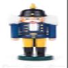 Rudolphs Schatzkiste Nutcracker with Pimple Hood Blue-Yellow Width x Height of x Depth 5 cmx14 cmx3 cm ore Mountains Nutcracker Christmas Figure Wood view 1