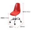  Azuma Crafts EDC-4344 Pritz Desk Chair, Red view 3