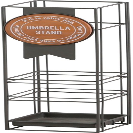 Abite ZI-801-BR Umbrella Stand, Medailleuvan, Brown