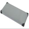Omega 18" Deep x 24" Wide x 69" High 4 Tier Stainless Steel Solid Mobile Shelving Unit with 1200 lb Capacity view 2