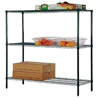 Omega 18" Deep x 42" Wide x 63" High 3 Tier Freezer Starter Shelving Unit