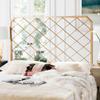 Safavieh Stitch Headboard, Queen, Antique Gold view 1