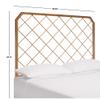 Safavieh Stitch Headboard, Queen, Antique Gold view 2