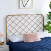 Safavieh Stitch Headboard, Queen, Antique Gold view 3