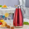68 Oz 2L Large Capacity Stainless Steel Thermal Carafe with Press Butt Double Wall Vacuum Insulated as Carafe Thermal Coffee PotWater Tea Drink Pot (Red) view 2