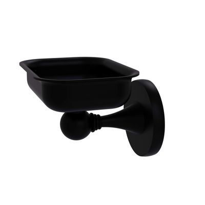 Allied Brass SL-32-BKM Shadwell Collection Wall Mounted Soap Dish, Matte Black