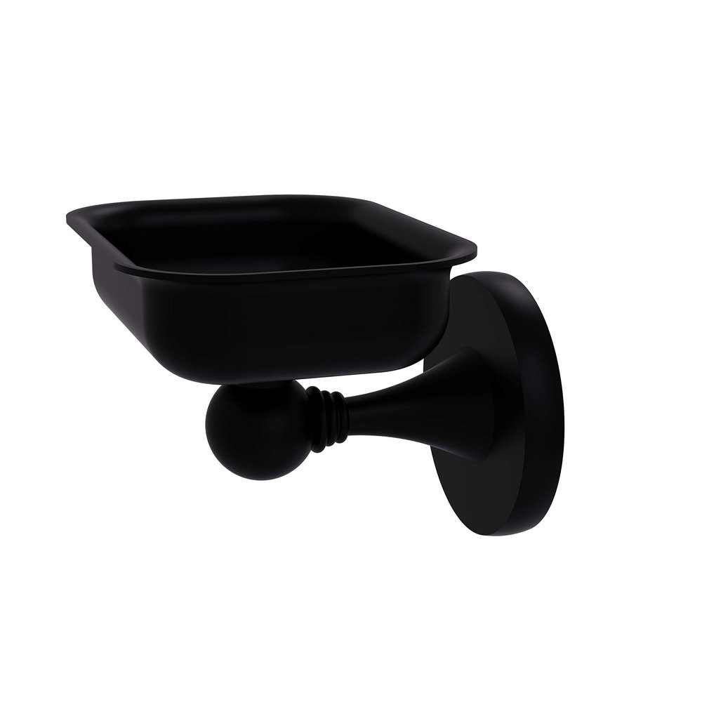Allied Brass SL-32-BKM Shadwell Collection Wall Mounted Soap Dish, Matte Black