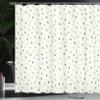 Ambesonne Abstract Shower Curtain, Saturated Spherical Teardrop Shaped Rain Water Drops Particles Design Fusion Image, Cloth Fabric Bathroom Decor Set with Hooks, 69" W x 75" L, Eggshell Multicolor view 3