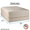 Dream Solutions USA Highlight Luxury Firm Twin Mattress (39"x75"x14") & Box Spring Set - Fully Assembled, Spinal Back Support, Innerspring Coils, Longlasting Comfort view 2