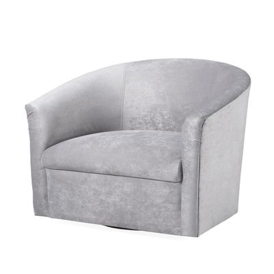 Comfort Pointe Elizabeth Swivel Chair - Silver