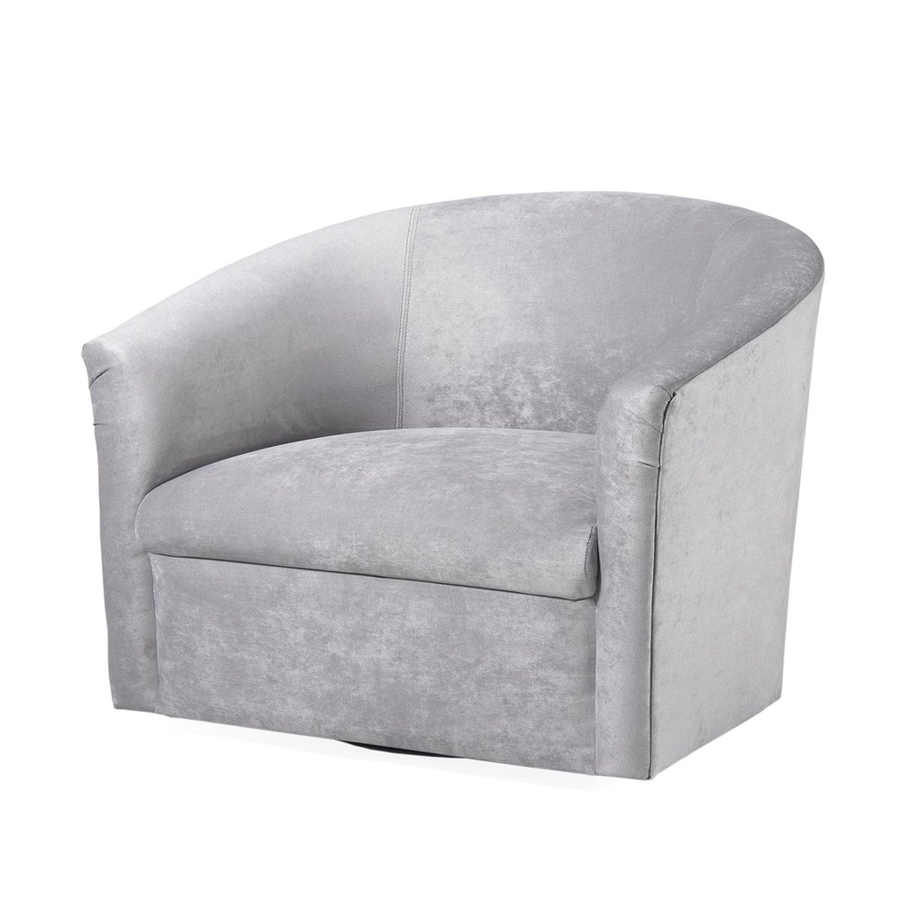 Comfort Pointe Elizabeth Swivel Chair - Silver