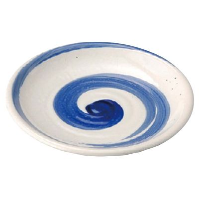 Yamasita Craft 20031-018 Aoarashi Powdered 5.0 Plate, 6.0 x 6.0 x 0.8 inches (15.2 x 15.2 x 2 cm)