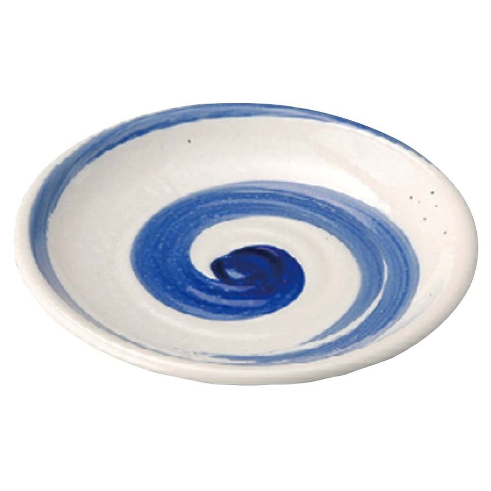 Yamasita Craft 20031-018 Aoarashi Powdered 5.0 Plate, 6.0 x 6.0 x 0.8 inches (15.2 x 15.2 x 2 cm)