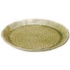 Yamasita Craft 18310-158 Ash Glaze, Hand Carved Reed 9.0 Round Plate, 11.1 x 11.1 x 1.0 inches (28.2 x 28.2 x 2.5 cm) view 1
