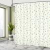Ambesonne Abstract Shower Curtain, Saturated Spherical Teardrop Shaped Rain Water Drops Particles Design Fusion Image, Cloth Fabric Bathroom Decor Set with Hooks, 69" W x 84" L, Eggshell Multicolor view 4