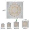 raajsee Metallic Gold Tapestry Mandala Wall Hanging- Bohemian Dorm Decor Hippie Tapestries Twin 52x82 inches-Boho Bedding Beach Throw Blanket White Golden bedspread meditation yoga mat throw view 2