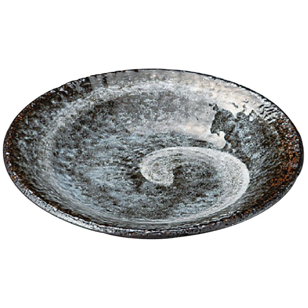 Yamasita Craft 19008-248 Swirl 6.0 Deep Plate, 7.6 x 7.6 x 1.5 inches (19.3 x 19.3 x 3.8 cm)