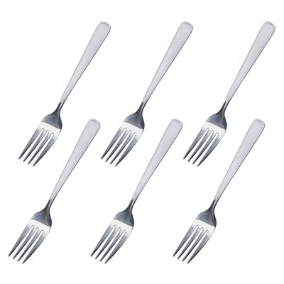 Takagi Stainless Steel Dessert Fork, 6 Pieces